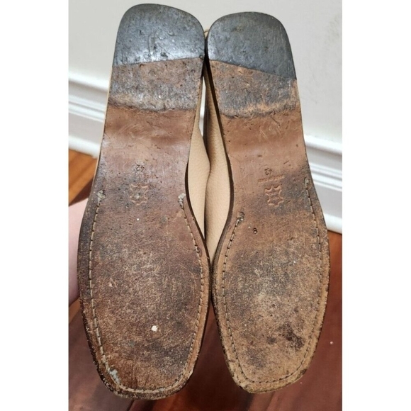 REG COMPANY made in Italy Beige Leather Men Loafers Size US 9/EUR 42 - Picture 10 of 15